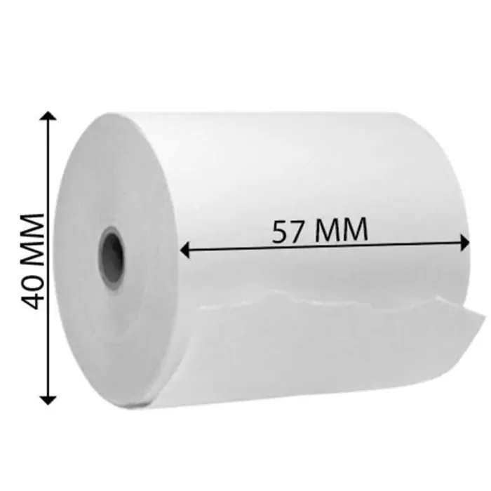 Rolos de papel 4Office térmico 57x40x11 - Pack 10