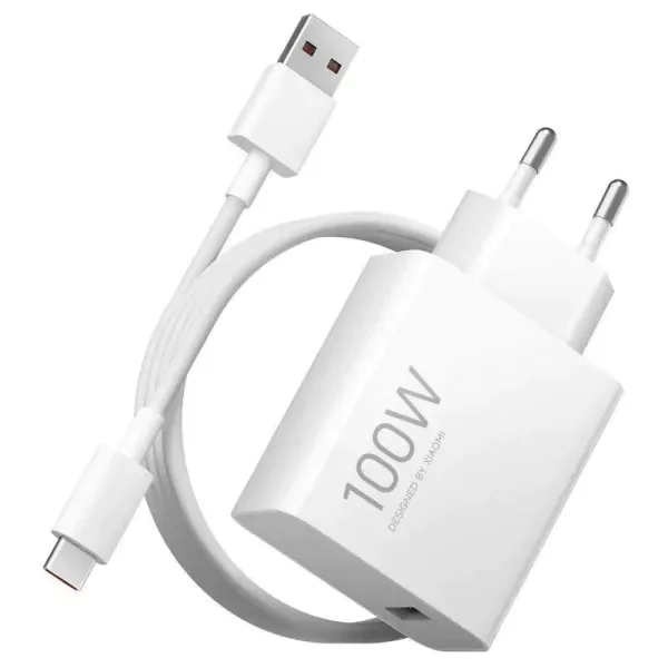 Carregador USB Xiaomi 100W GAN HyperCharge Combo