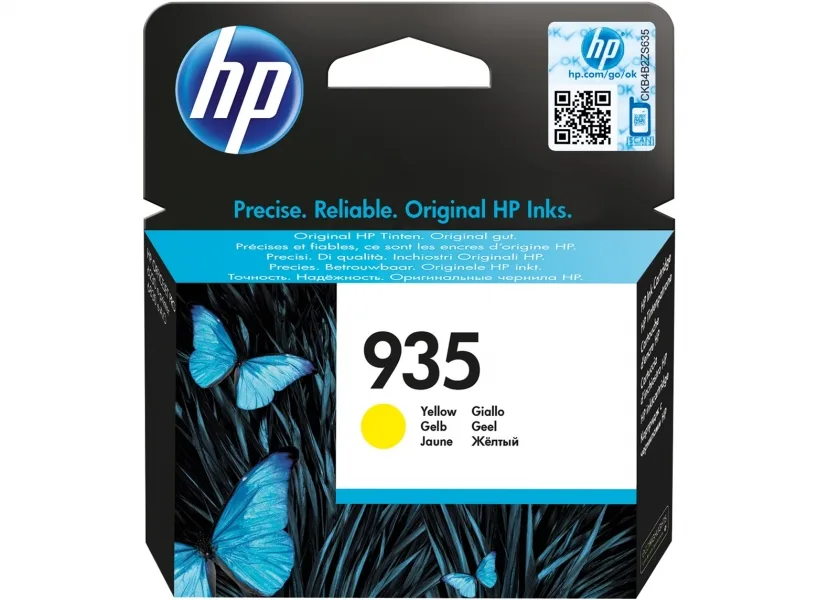 Tinteiro HP 935 Amarelo Original (C2P22AE)
