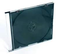 Caixa CD/DVD Slim Mediarange 5.2mm fundo preto