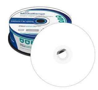 DVD-R Mediarange 16x Imprimíveis - Pack 25