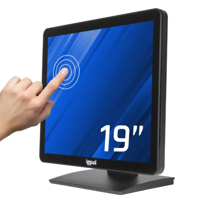 Monitor Táctil 19" Capacitivo VGA HDMI USB Iggual