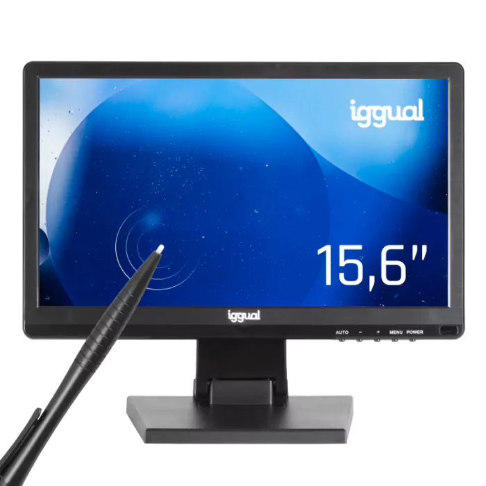 Monitor Táctil 15.6" Resistivo 16:9 HD+ Iggual