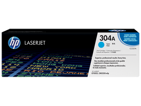Toner HP LaserJet Original 304A Azul (CC531A)