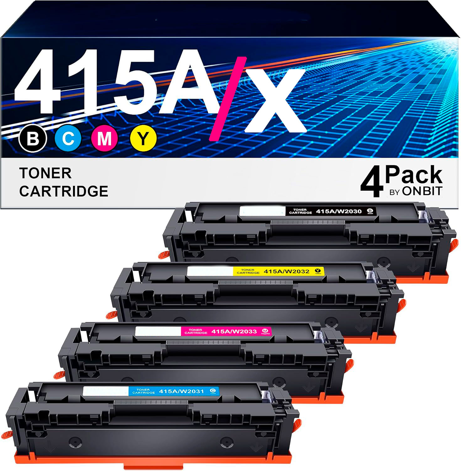 Pack 4 Toners HP 415A / 415X Compatíveis