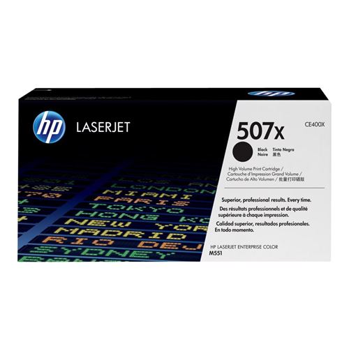 Toner HP LaserJet Original 507X Preto (CE400X)