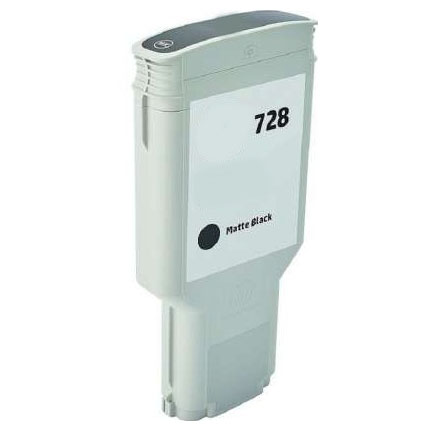 Tinteiro HP Compatível 728 Preto Mate (F9J68A / F9J64A / 3WX25A)
