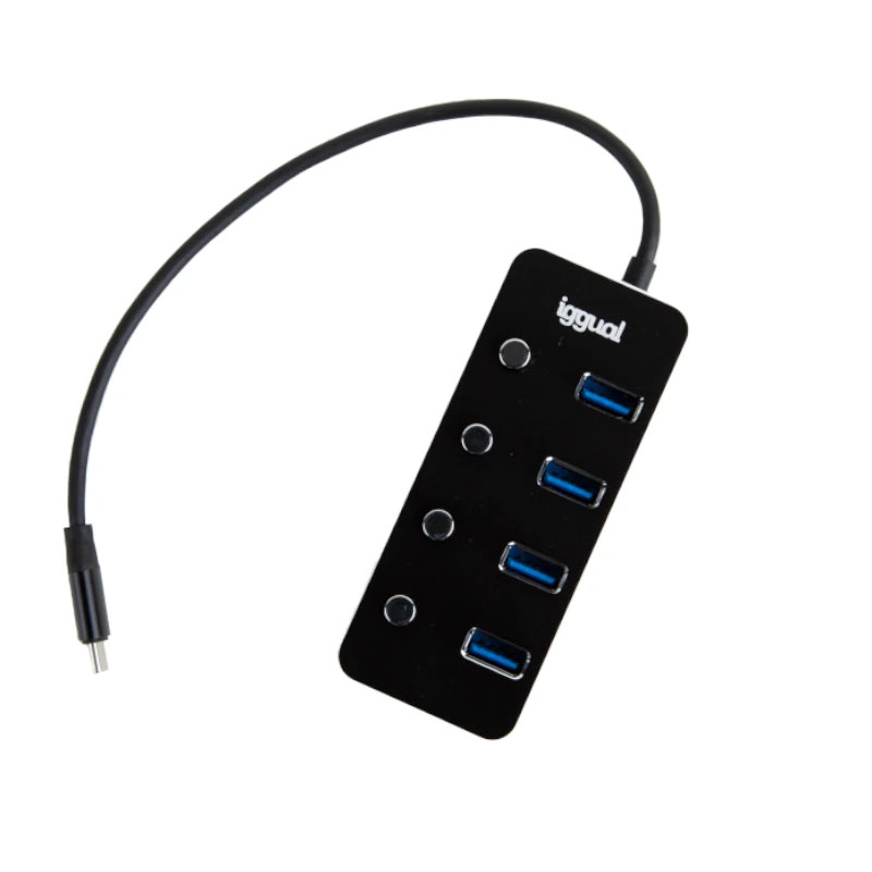 Hub USB Type-C 4 Portas USB 3.1 Iggual