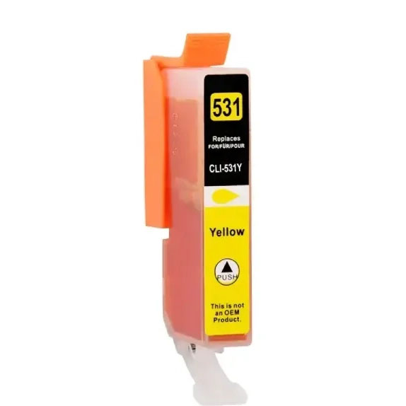 Tinteiro Canon Compatível CLI-531Y Amarelo
