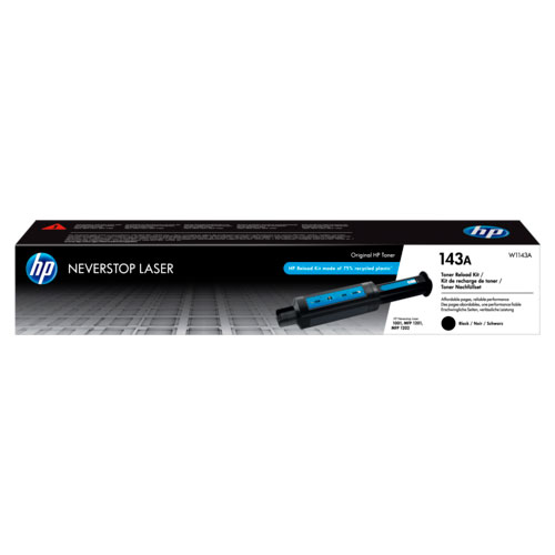 Kit Recarga Toner HP Neverstop Laser Original 143A Preto (W1143A)