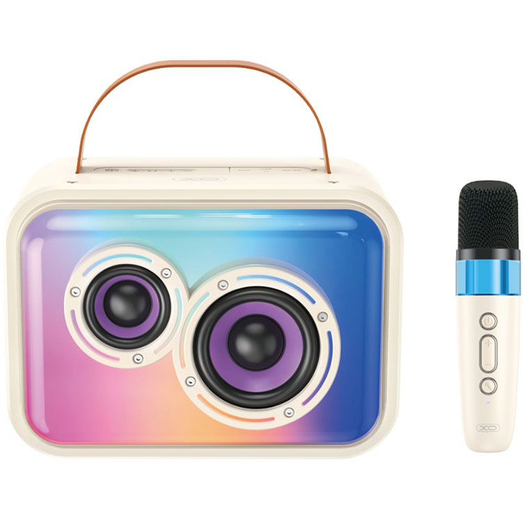 Coluna Som Karaoke XO F54 - Bluetooth 5.3 - 20W - TWS - Microfone sem fios - Bateria de 1800mAh