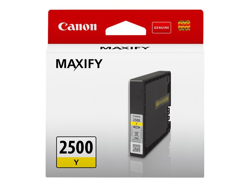 Tinteiro Canon Maxify PGI-2500 XL Amarelo Original (9303B001)
