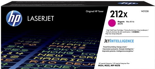 Toner HP LaserJet Original 212X Magenta (W2123X)