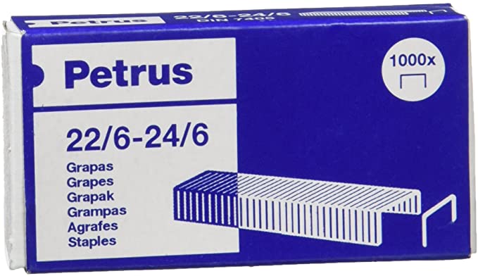 Agrafes Petrus Galvanizados - 22/6 - 1000 unidades