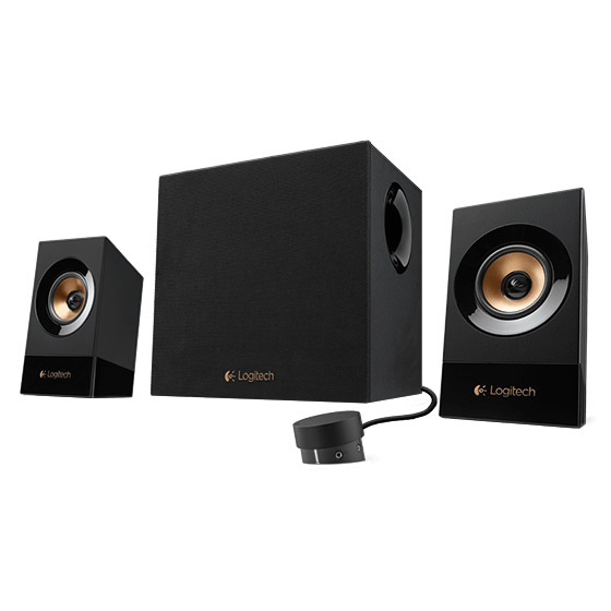 Colunas Logitech Z533 Stereo 2.1 120W Peak / 60W RMS Preto