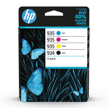 HP 934 / 935 Combo Pack 4 Tinteiros Originais 6ZC72AE