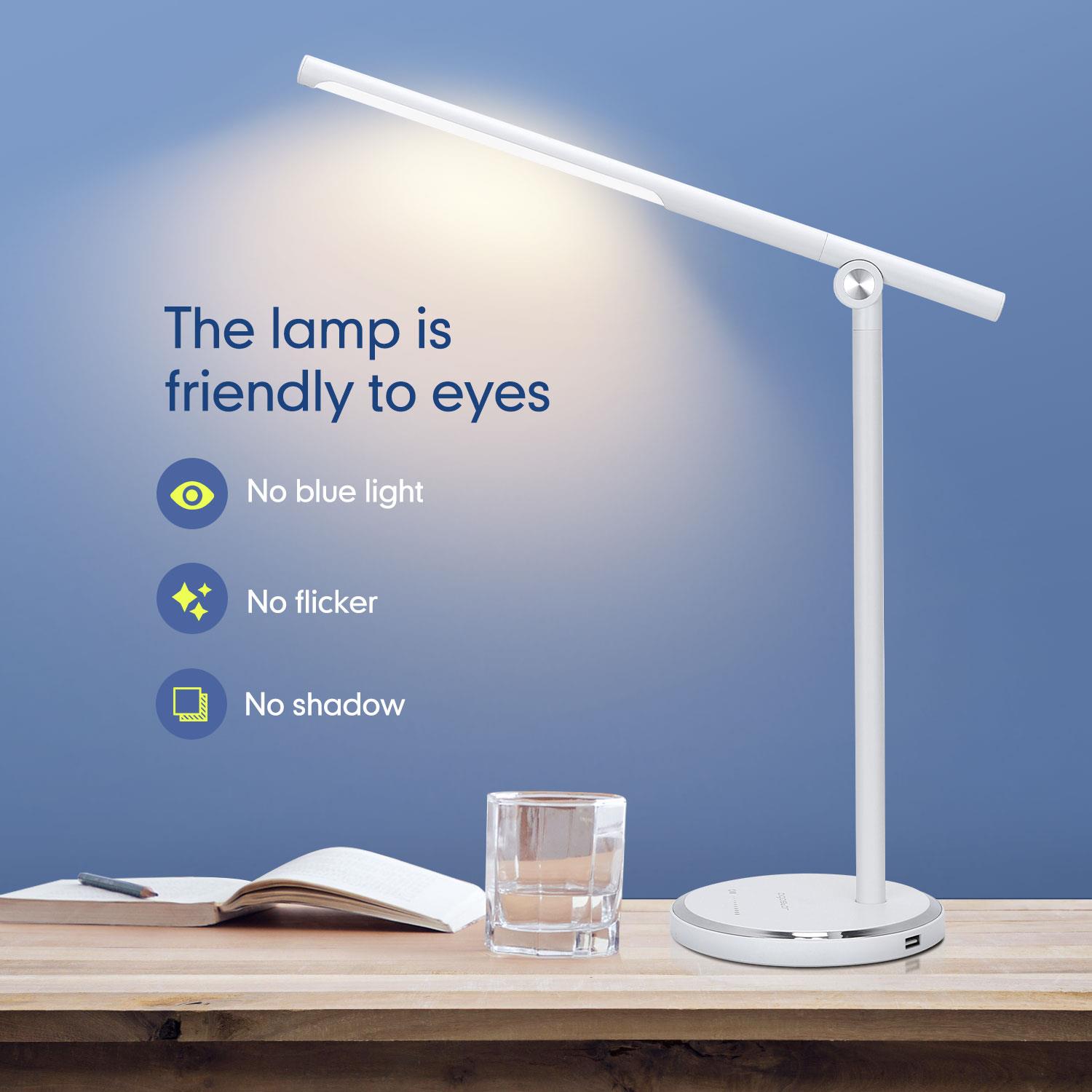 Candeeiro de Mesa Led 8W + Carregar USB Aigostar Anna