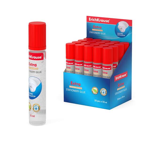 Cola Transparente 55ml Aplicador Silicone Erichkrause