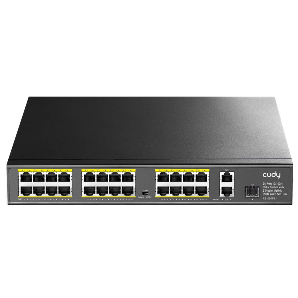 Switch Cudy FS1026PS1 24 Portas PoE + 2 PortasUplink 10/100Mbps