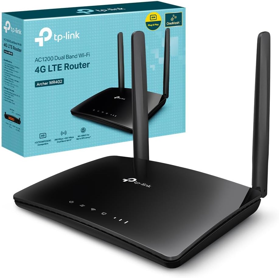 Router TP-Link Archer MR402 AC1200 Dual-Band WiFi 5 4G LTE 10/100Mbps