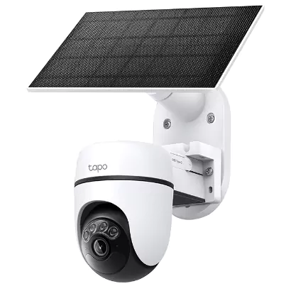 Câmara Segurança TP-LINK Tapo TC90 KIT Wi-Fi Exterior Pan/Tilt + Painel Solar