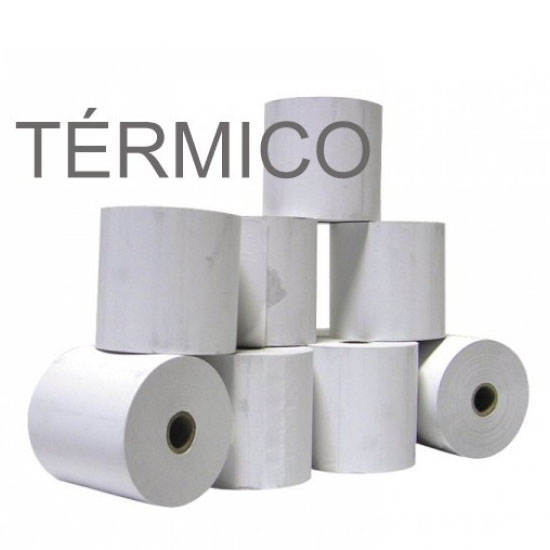 Rolos de papel 4Office térmico 80x65x11 - Pack 8