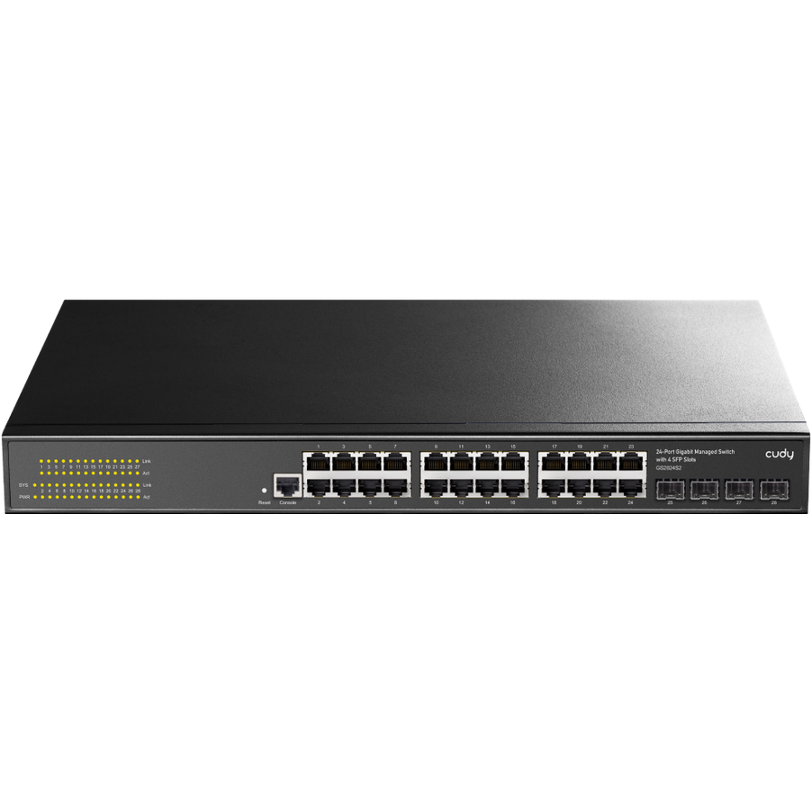 Switch Cudy GS2024S2 Administrado L2 Gigabit 24 Portas com 4 Portas Gigabit SFP