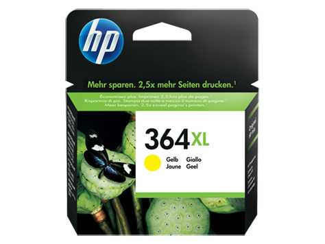 Tinteiro HP 364 XL Original Amarelo (CB325EE)