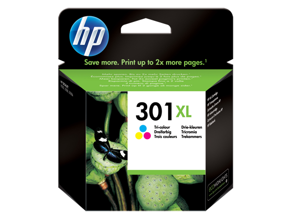 Tinteiro HP 301XL Original Tricolor (CH564EE)
