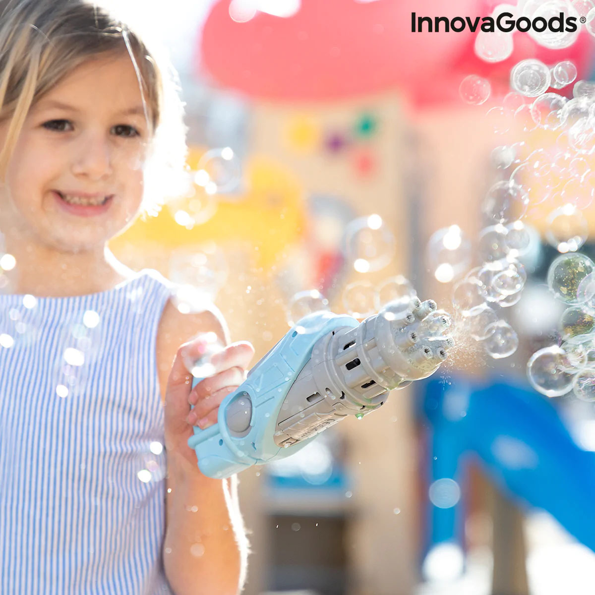 Pistola de Bombas de Sabão Bubblig InnovaGoods