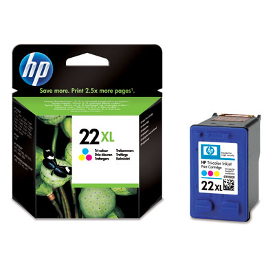 Tinteiro HP 22XL Original Tricolor (C9352CE)