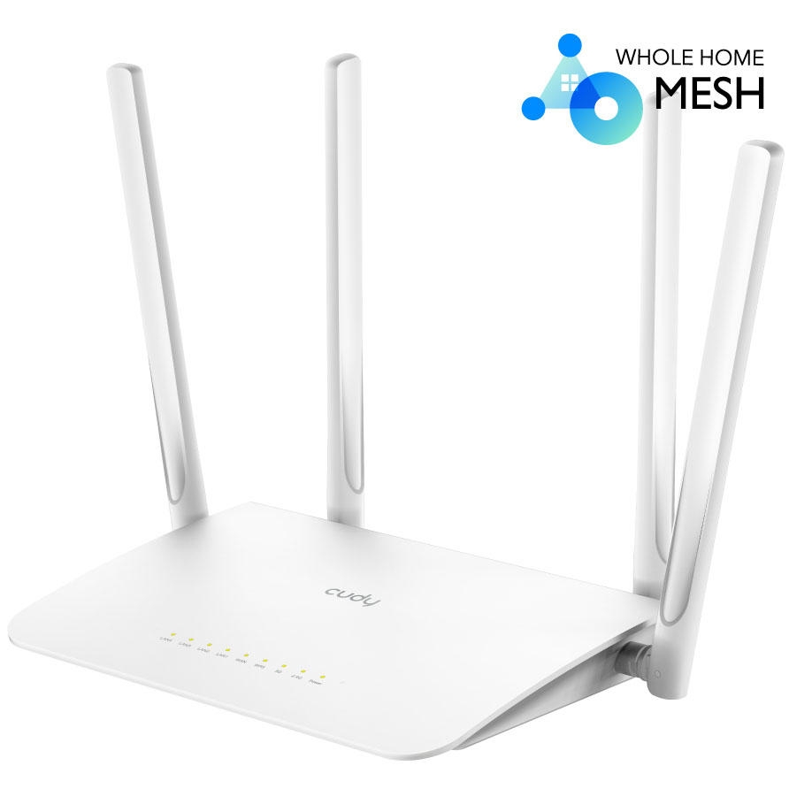 Router Cudy WR1300 AC1200 Dual-Band WiFi 5 Mesh Gigabit