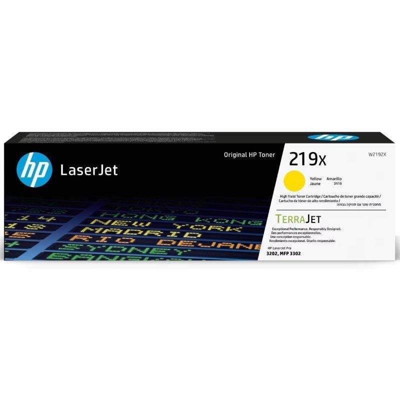 Toner HP LaserJet Original 219X Amarelo W2192X - 2500 páginas