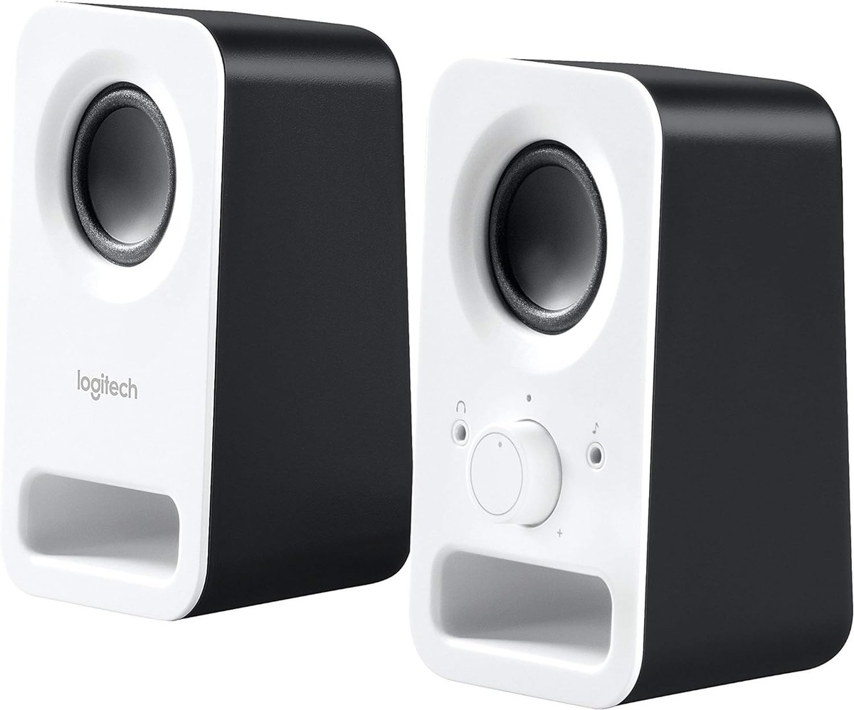 Colunas Logitech Z150 Compact Stereo 2.0 6W Peak / 3W RMS Brancas