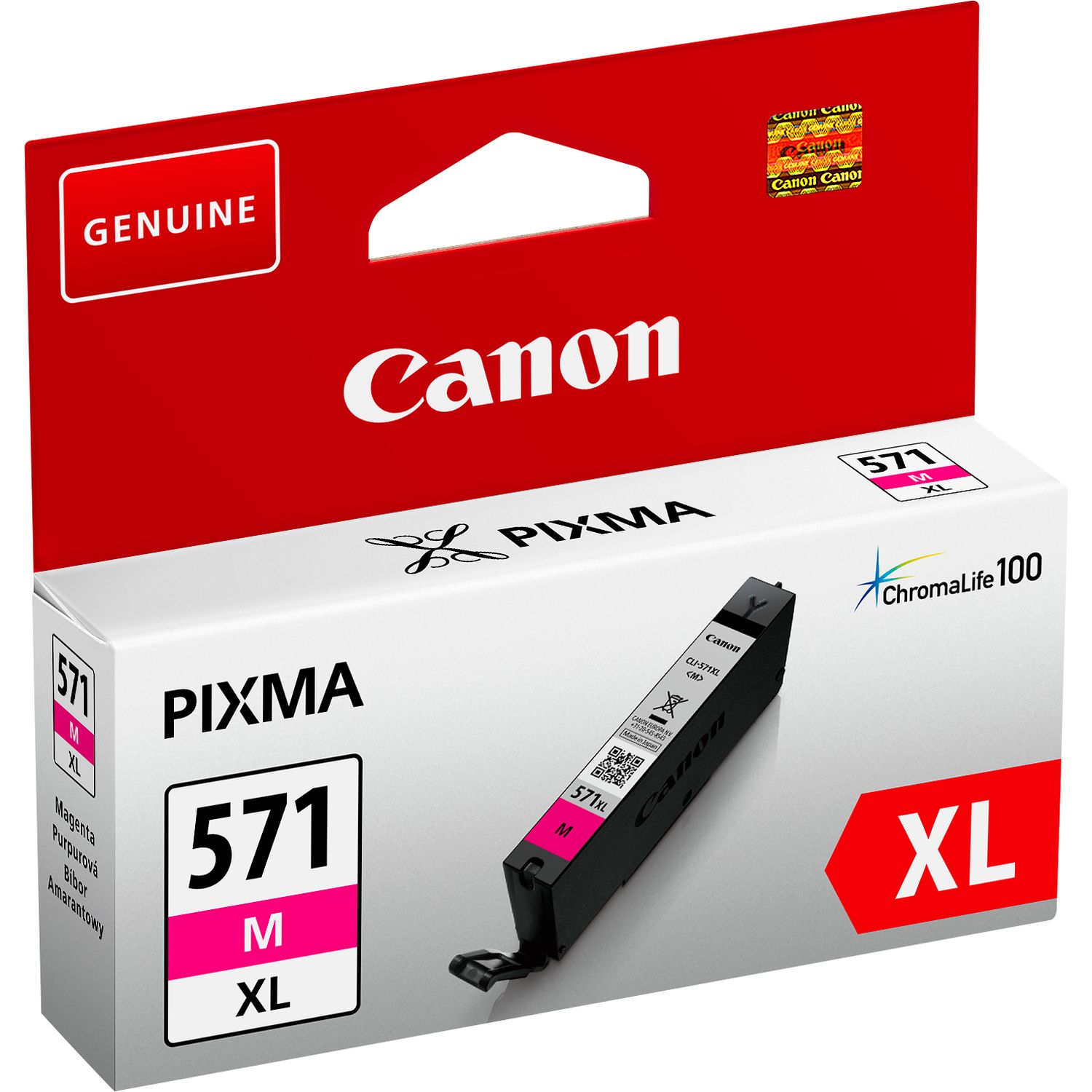 Tinteiro Canon CLI-571 M XL Magenta Original (0333C001)