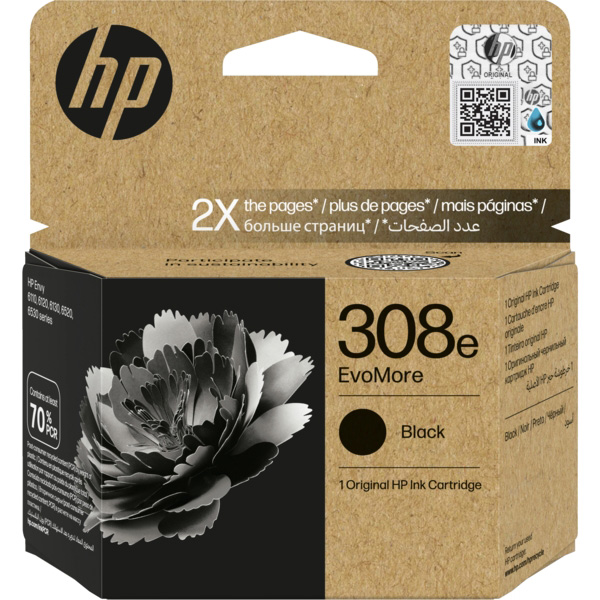 Tinteiro HP 308e EvoMore Original Preto (7FP22UE)