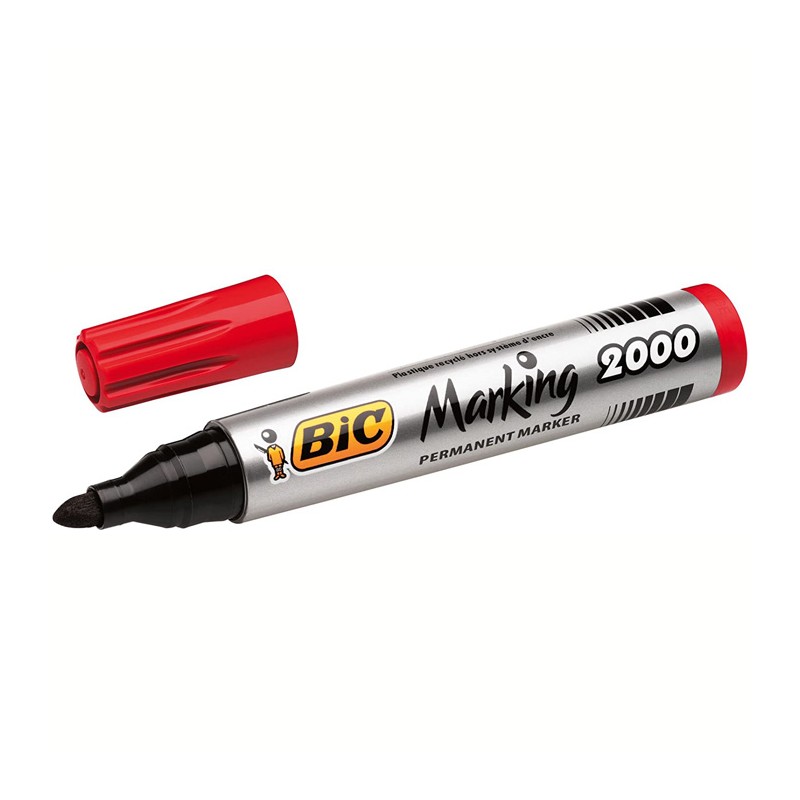 Marcador Permanente BIC Marking 2000 Ecolutions 1.70mm Vermelho