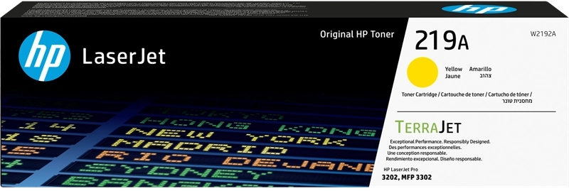 Toner HP LaserJet Original 219A  Amarelo W2192A - 1200 páginas