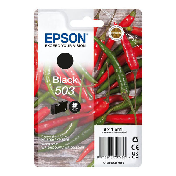Tinteiro Epson 503 Preto Original (C13T09Q14010)