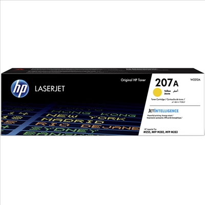 Toner HP LaserJet Original 207A  Amarelo (W2212A)