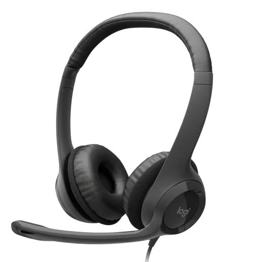 Headset Logitech H390 USB Preto